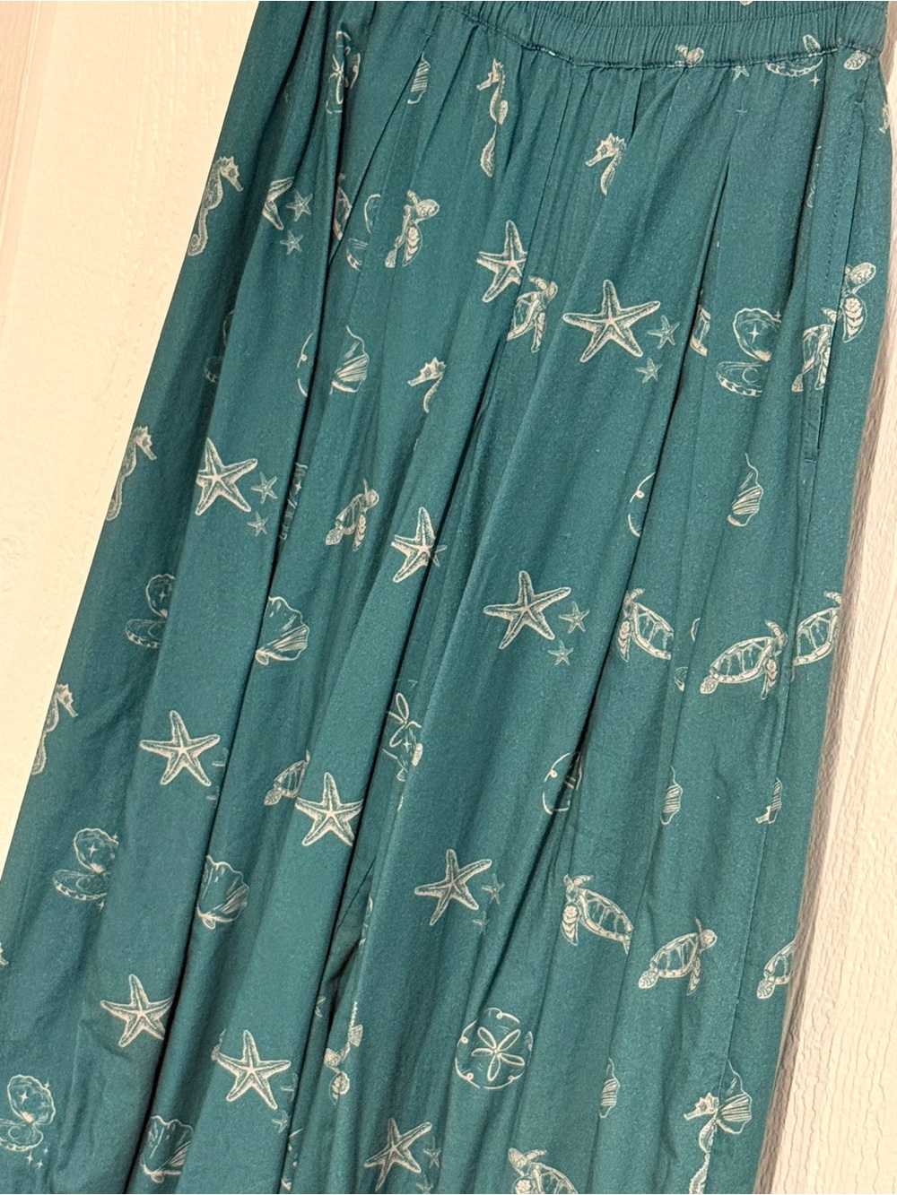 Moonflower printed pull-on balloon Pants NWOT under the sea - Picture 5 of 8